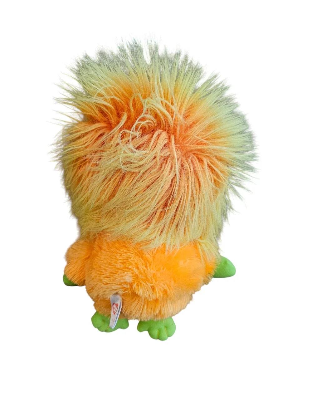 TY Tang Frizzys Collection Yellow Orange Green Monster Big Green Eyes Medium 10